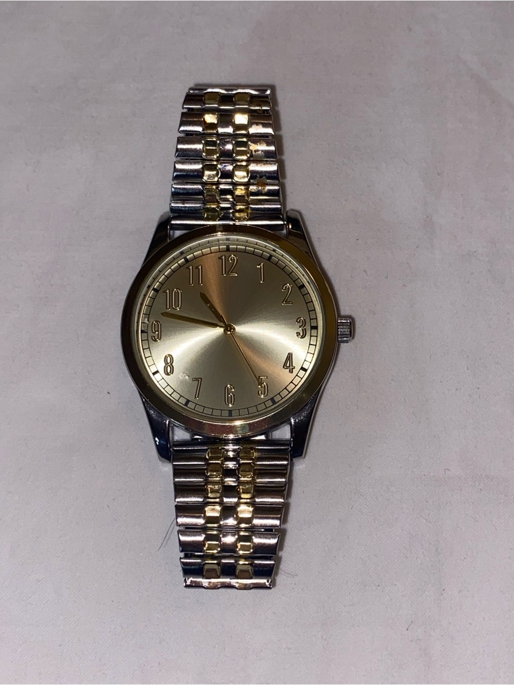 Classic Two-Tone Gold Dial Men's Watch